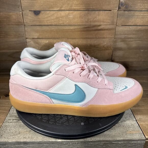 Nike SB Force 58 Pink Bloom Teal Gum Men's Size 13 Custom DV5477-600 Sneakers - Picture 1 of 10